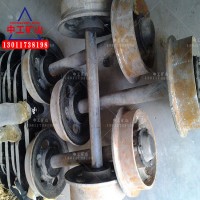 铸钢矿车轮对 加厚矿车轮 KFU1.1-6翻斗式矿车轮对