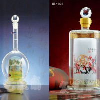 浙江龙瓶制造公司-河间宏艺玻璃制品厂价订制内画酒瓶