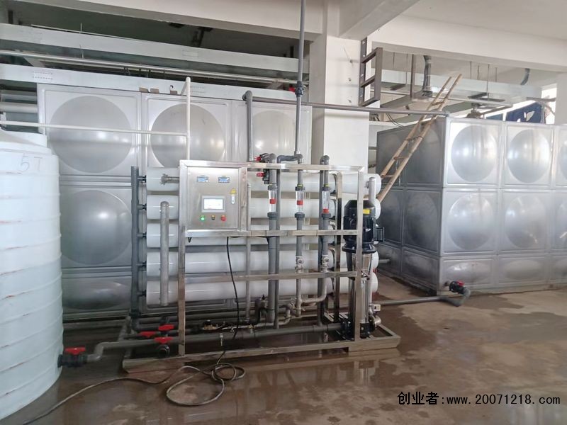 10吨一级纯水设备 泗洪纤维厂 (2)