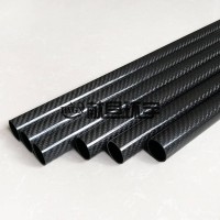 环宇厂家生产3k碳纤维材料 3k斜哑碳纤管机械设备碳纤维圆管
